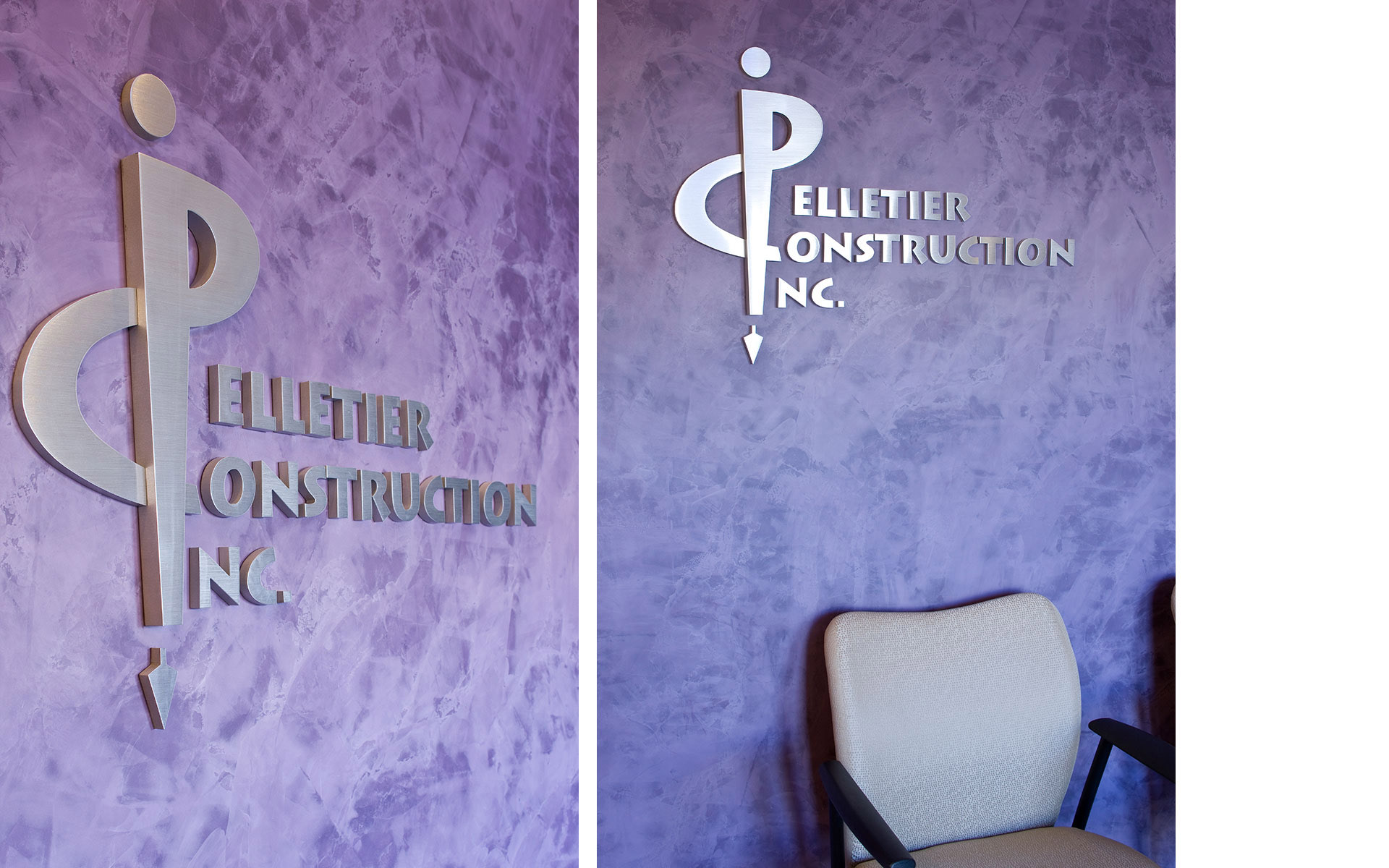 flat cut metal letters