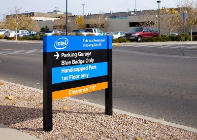 Intel Campus and Parking Garage Signage