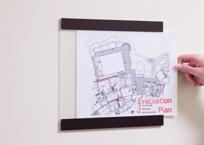 Evac Plan Document Holder