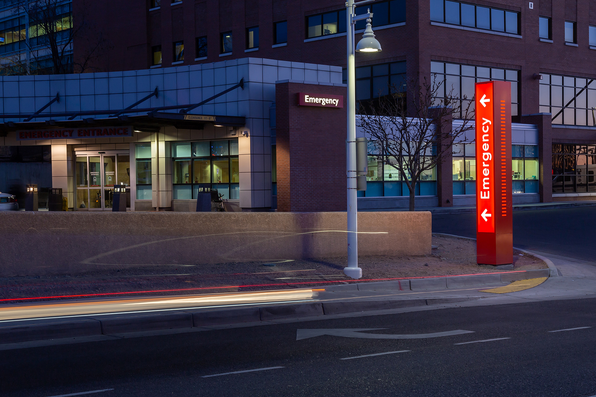 Presbyterian Exterior Wayfinding ER Signs
