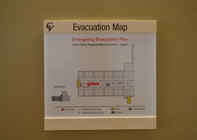 Evacuation Plan Map Document Holder