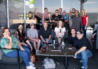 Century Sign Builders End of the Year Party at Top Golf - the team