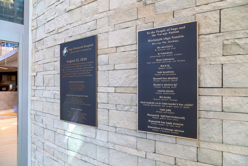 Bronze Plaque with recessed areas painted black and raised areas brushed finish bronze.