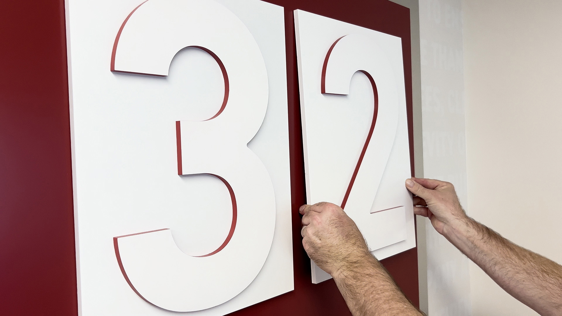Updateable printed project display panels in conference room environment