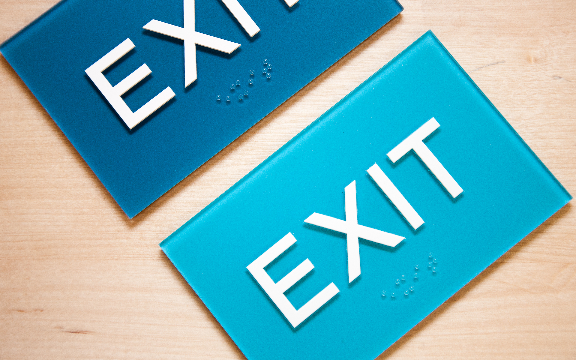 ADA Tactile Exit Sign Basic Plus Sign System
