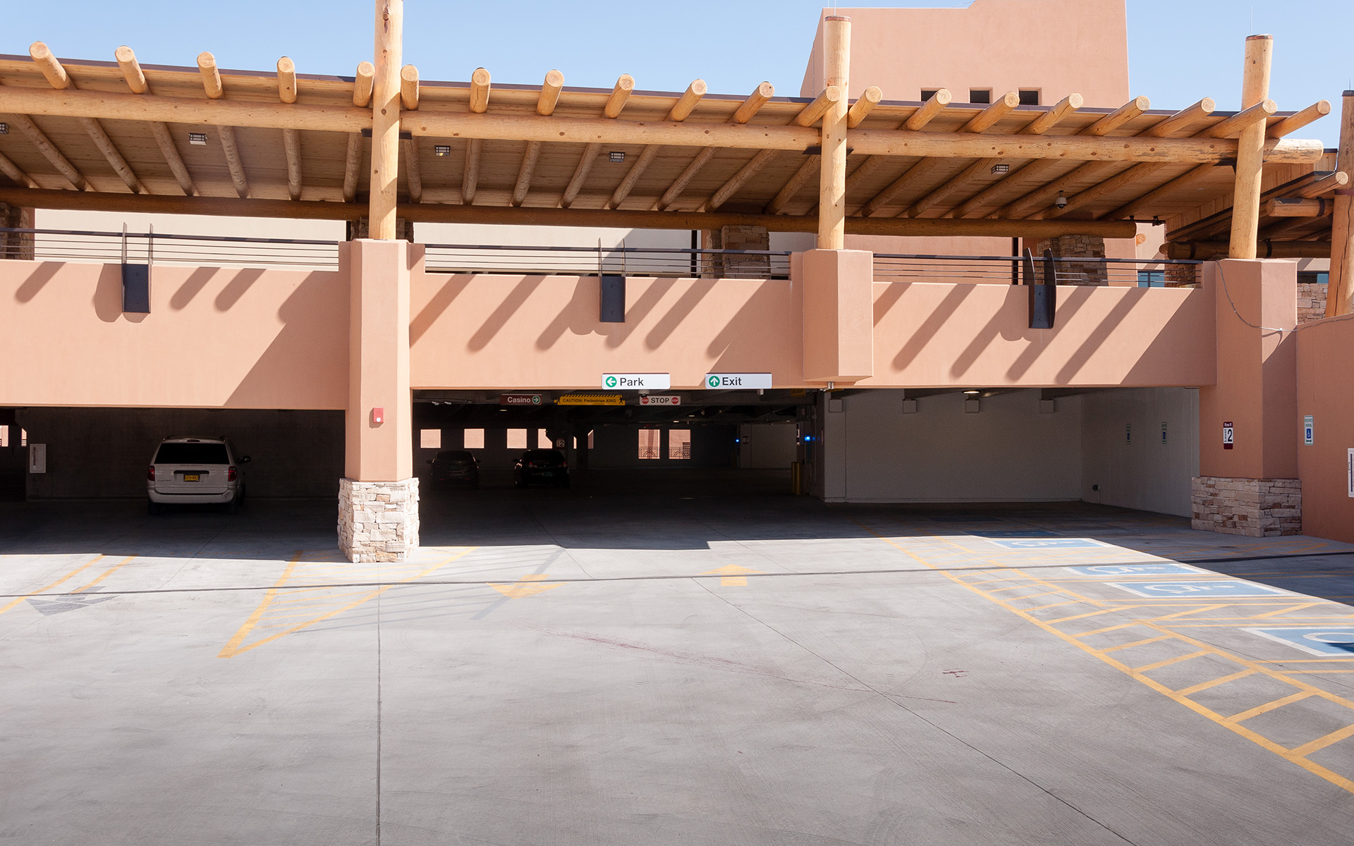 Sandia Casion Parking Lot Signage