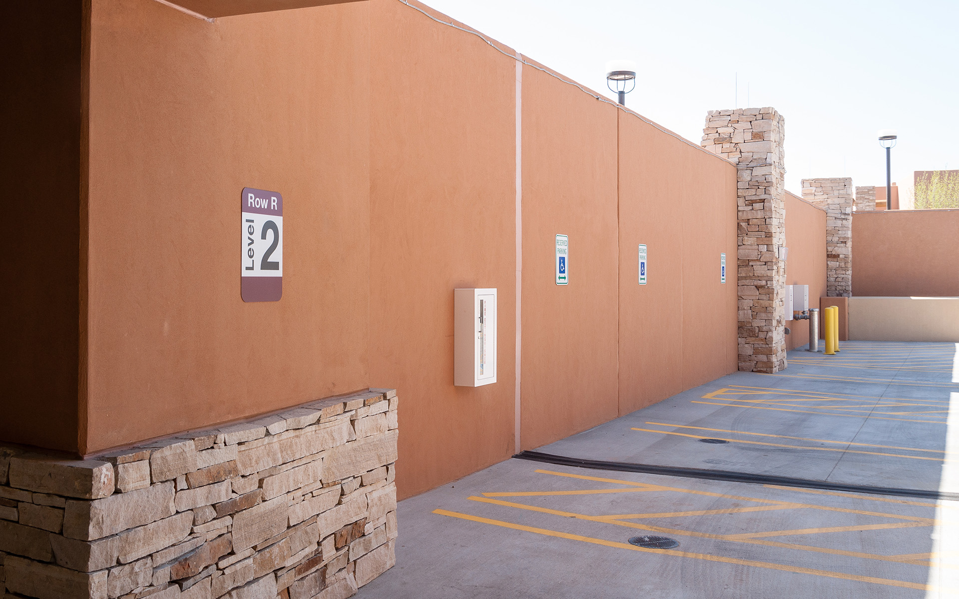 Sandia Casion Parking Lot Signage