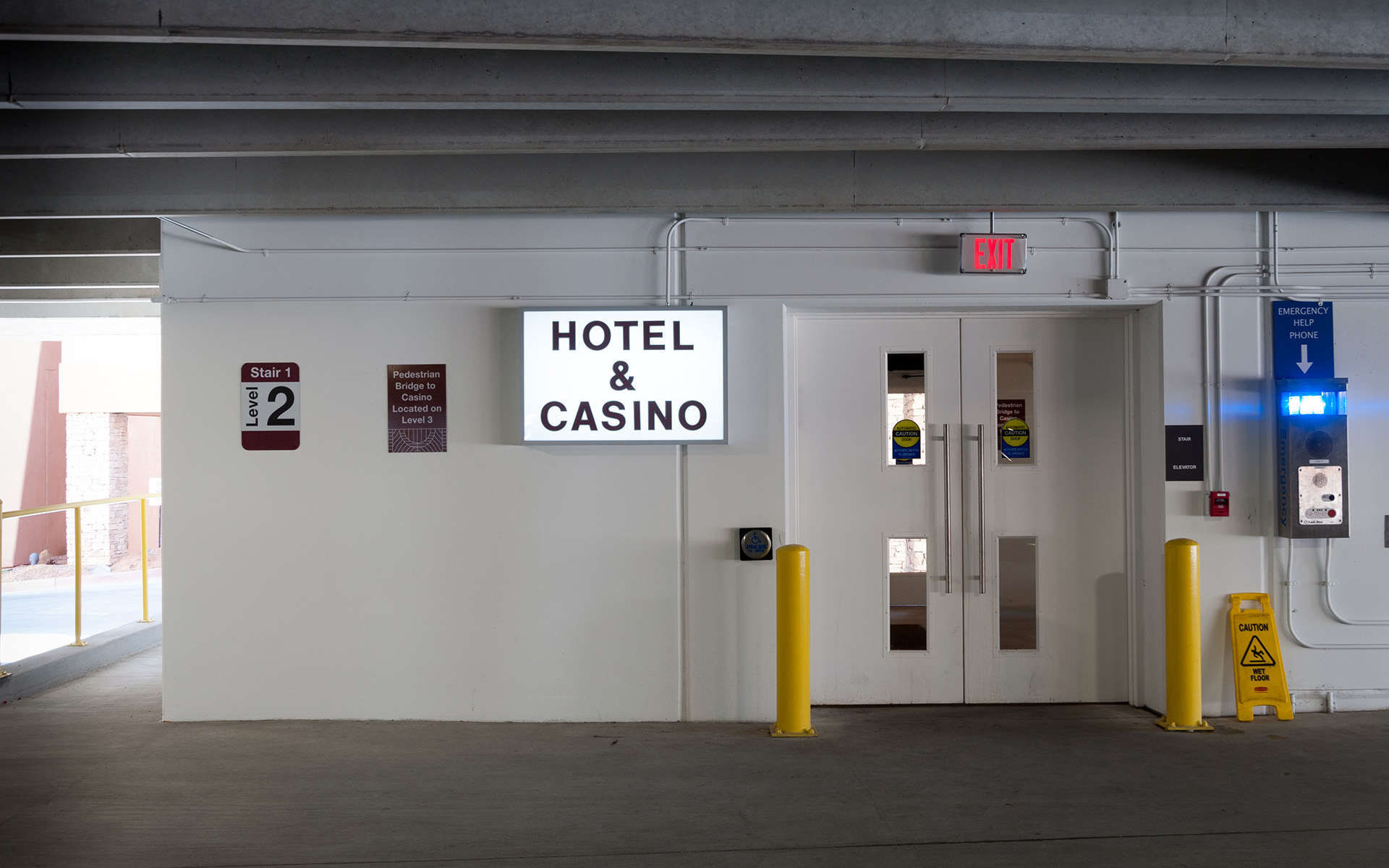 Sandia Casion Parking Lot Signage