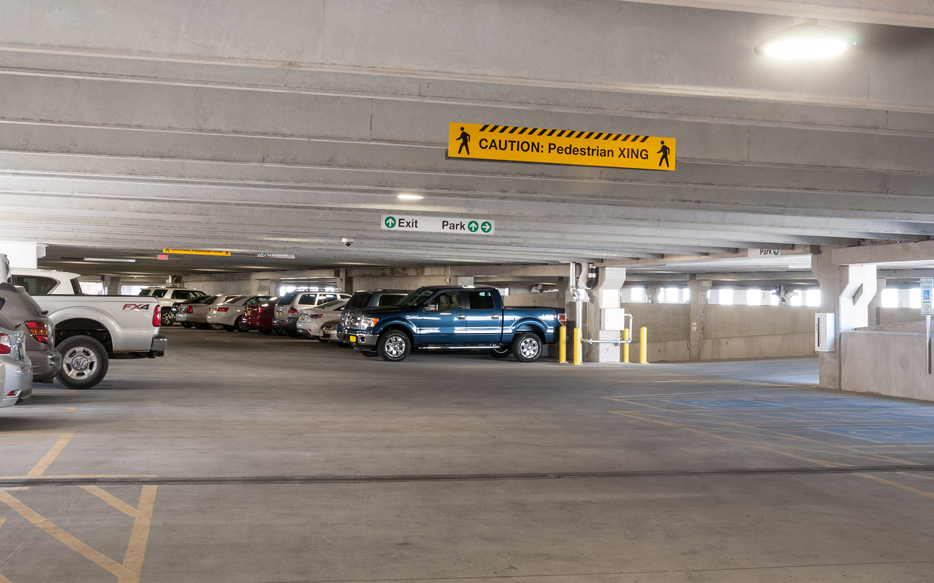Sandia Casion Parking Lot Signage
