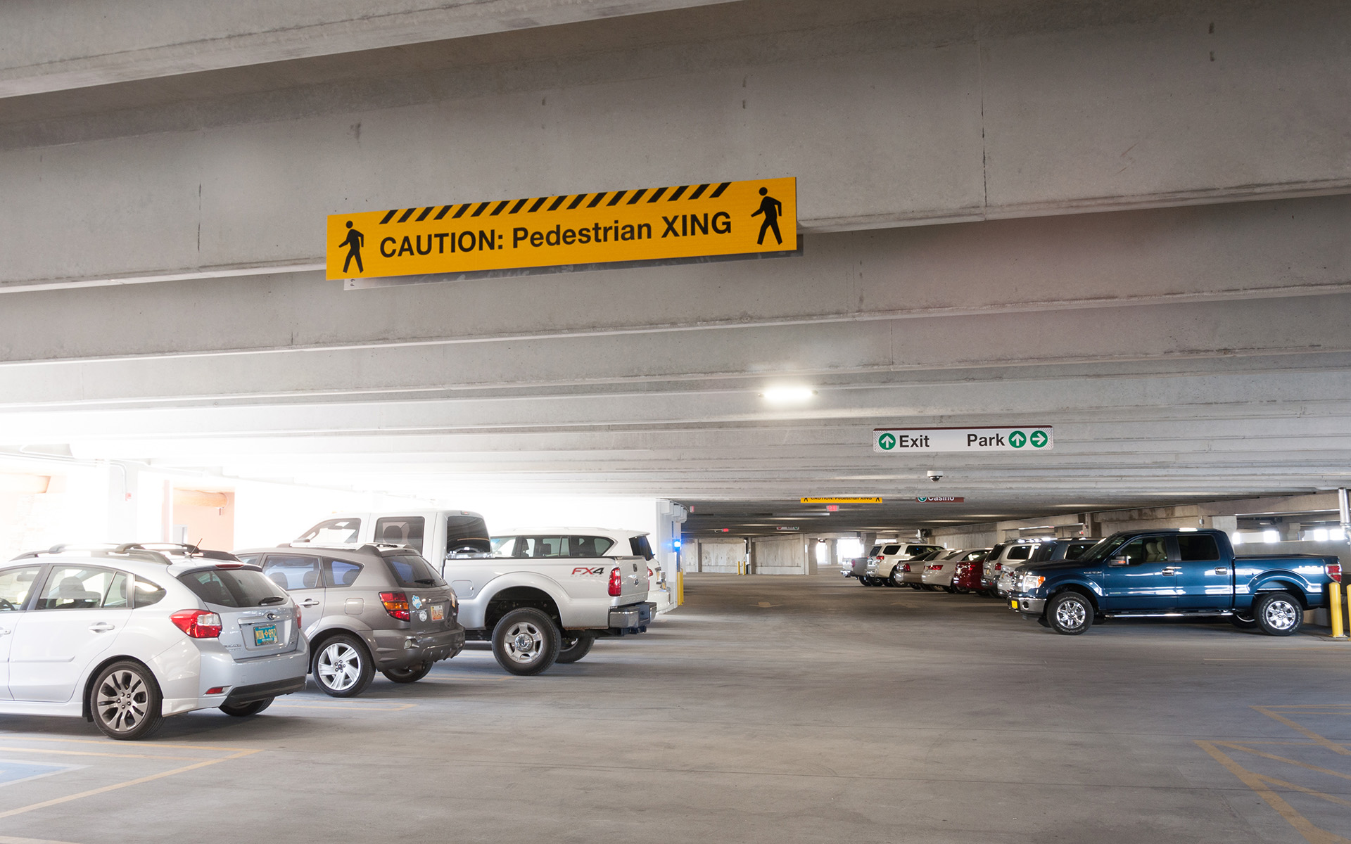 Sandia Casion Parking Lot Signage