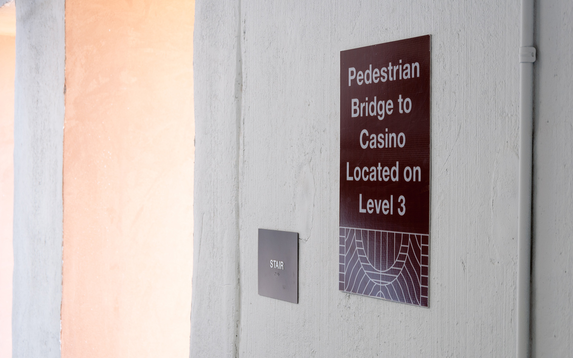 Sandia Casion Parking Lot Signage