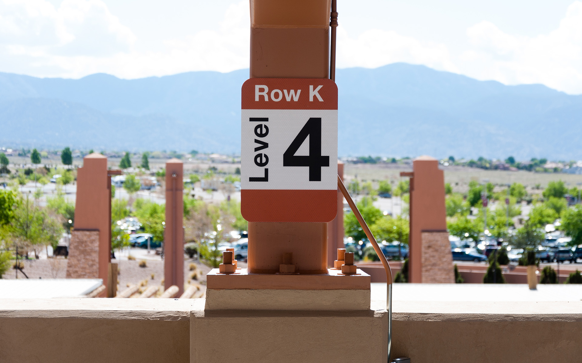 Sandia Casion Parking Lot Signage