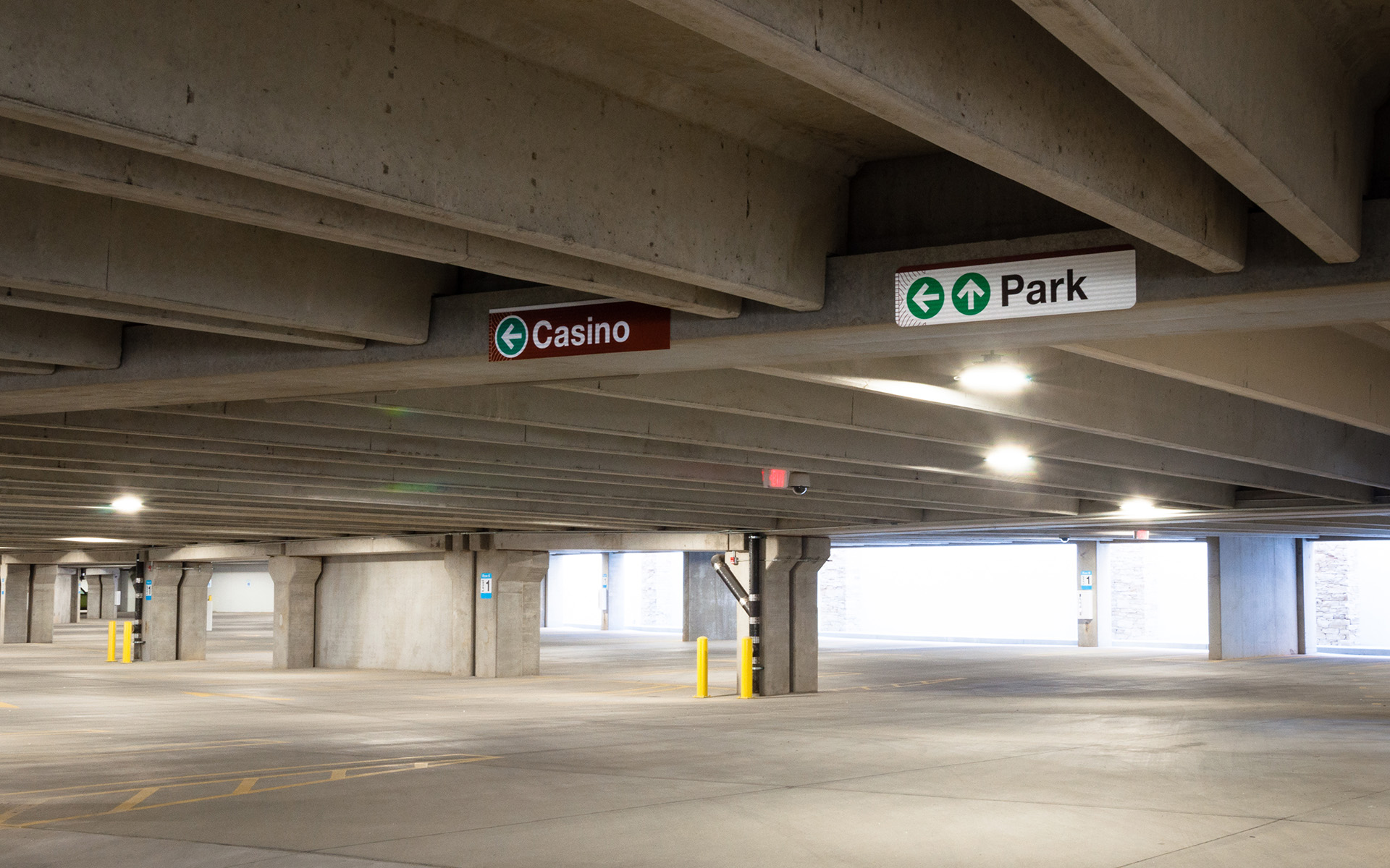Sandia Casion Parking Lot Signage