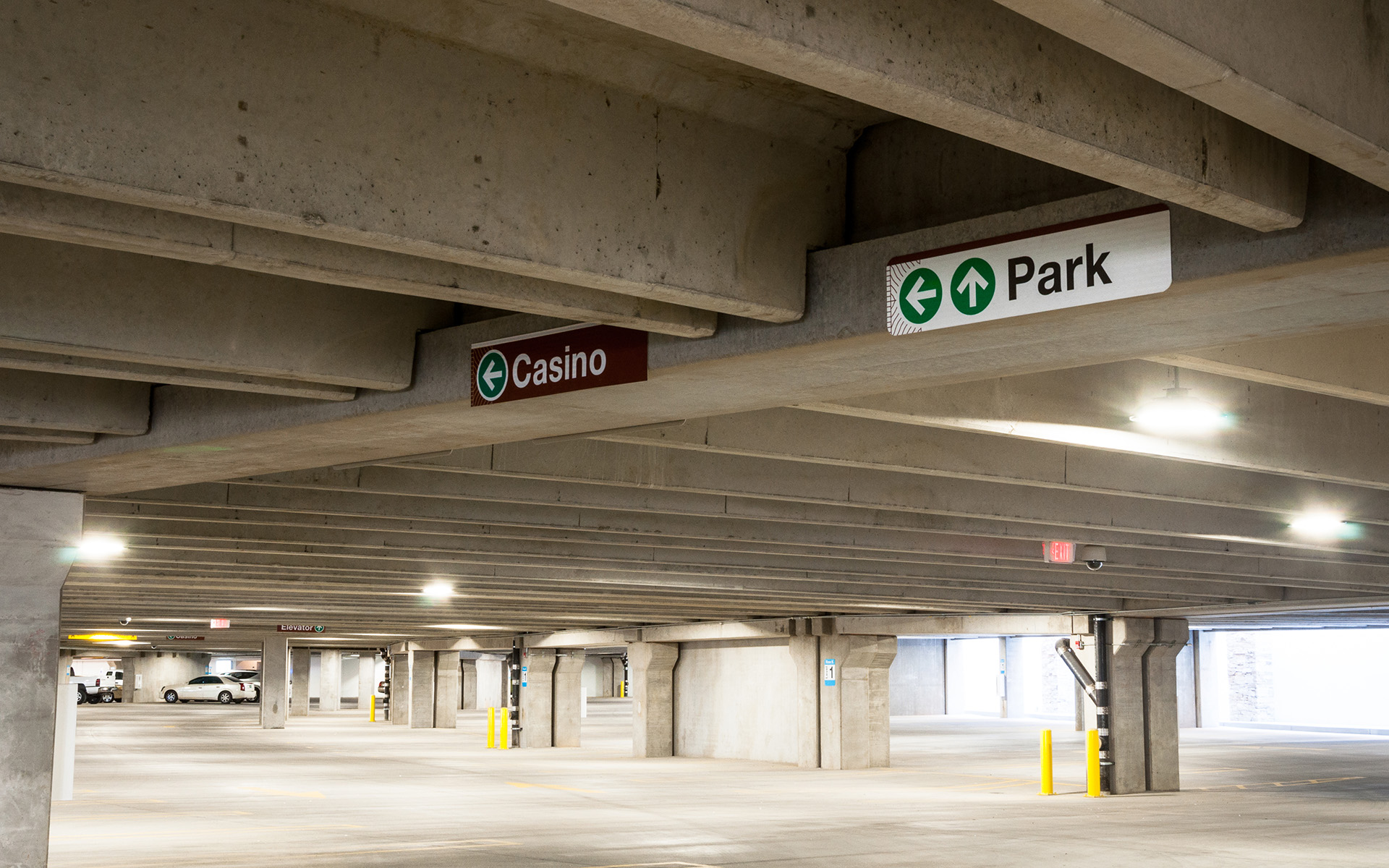 Sandia Casion Parking Lot Signage