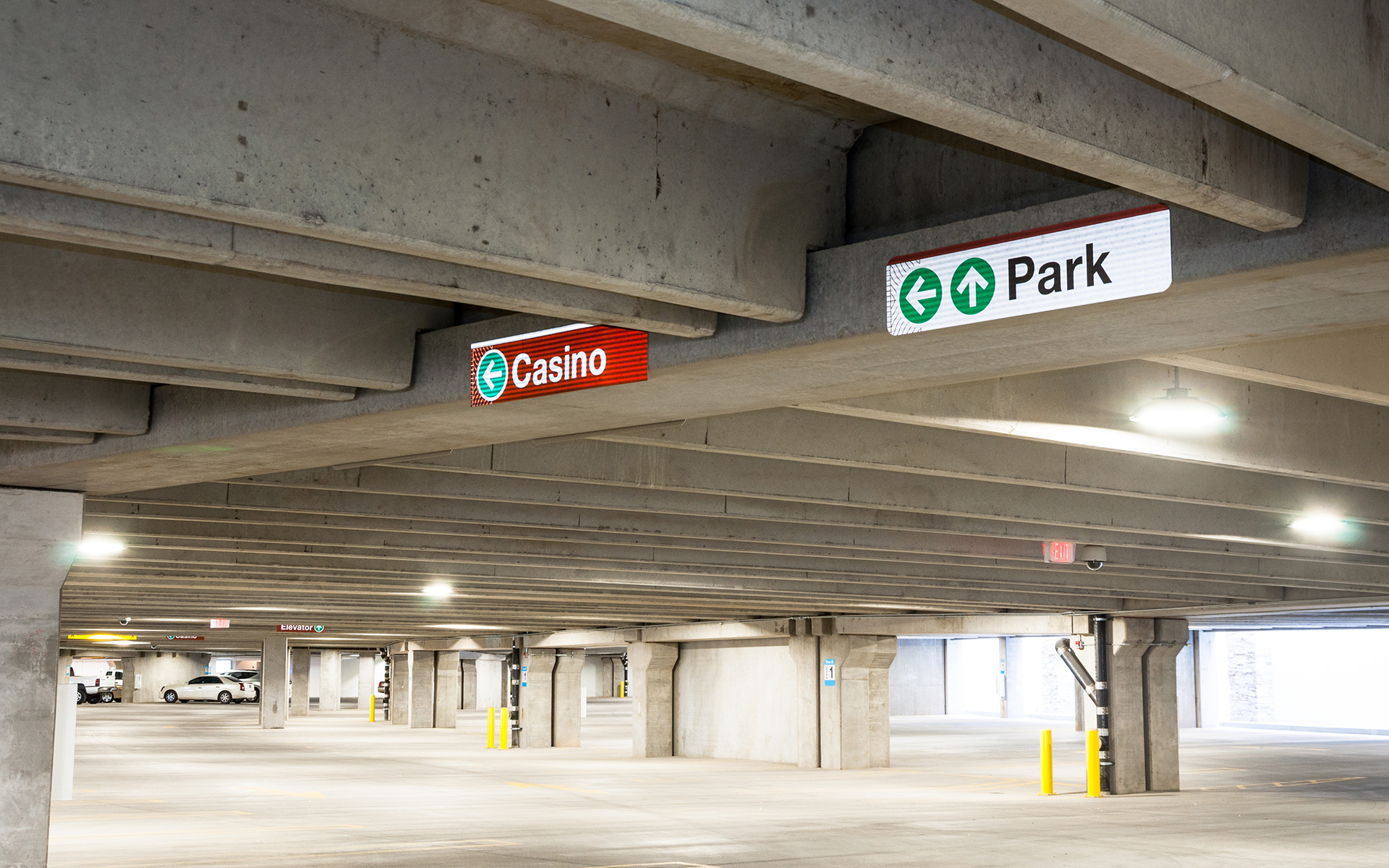 Sandia Casion Parking Lot Signage