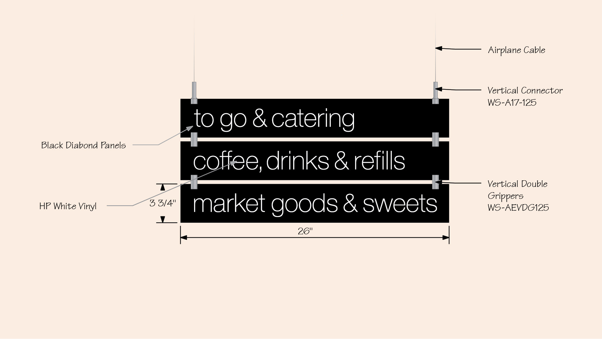 The Grove Café & Market Signs