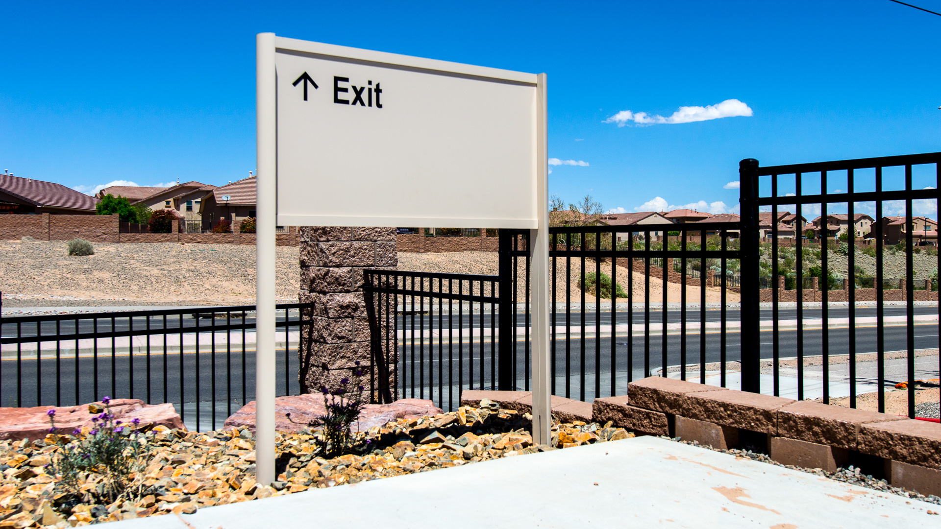 Post and Panel Sign