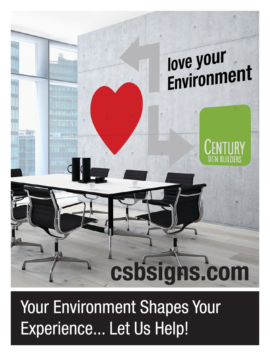 CSB Collectable Lil Sign 2019 02 Love your environment Direct To Substrate Print ADA promotional direct to substrate print environmental theme by Century Sign Builders